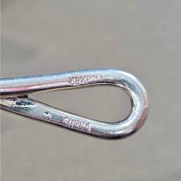 Simplistic Silver Knot Bangle - Picture 11 of 13